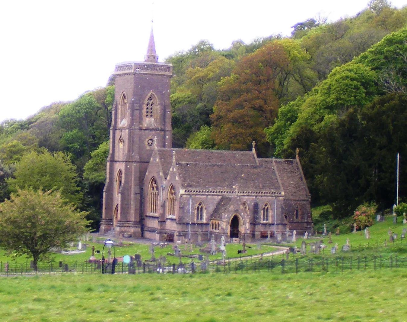 Photo showing: St Audries' parish church, West Quantoxhead, Somerset, seen from the south