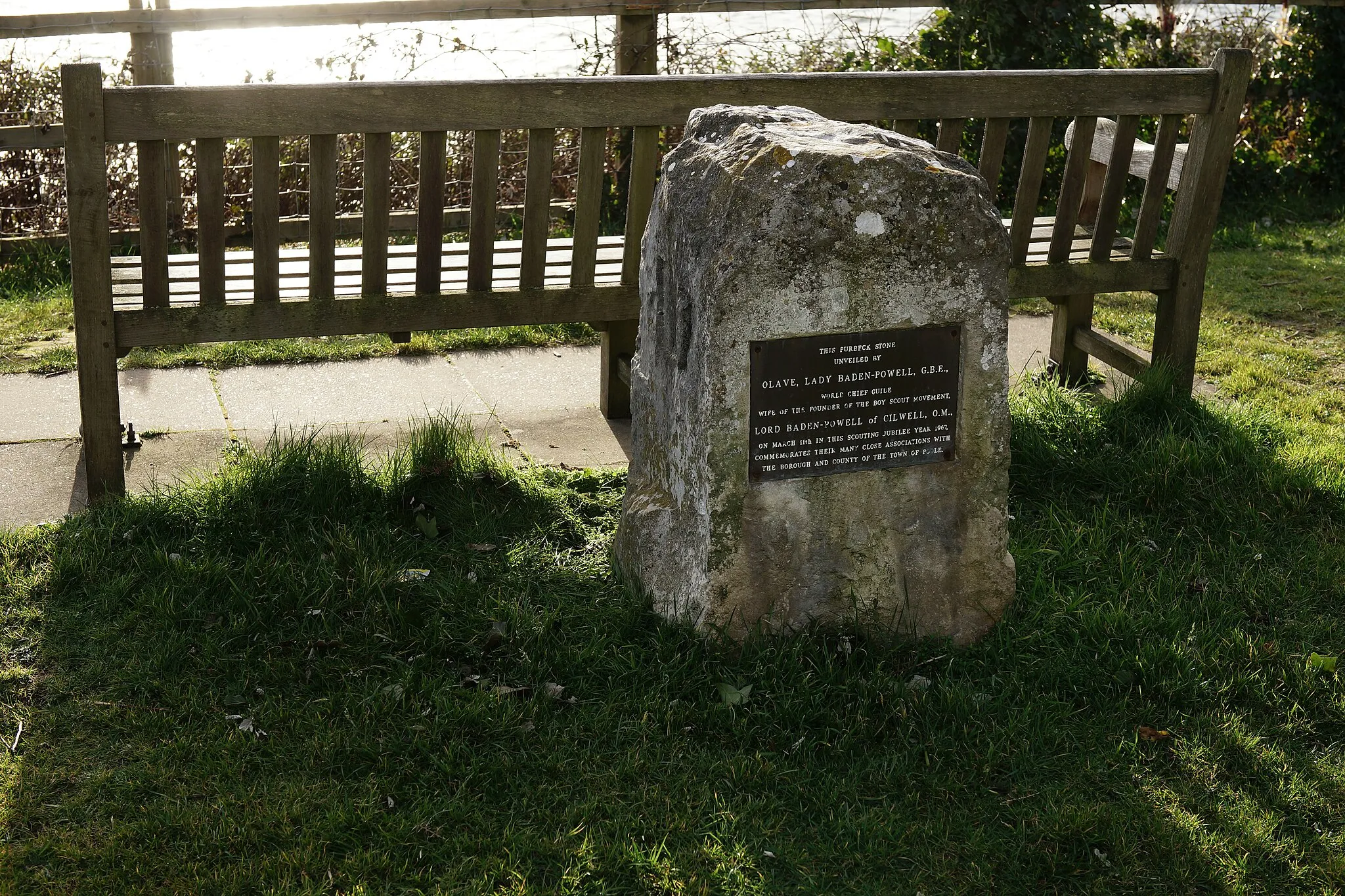 Photo showing: Commemorative Stone, Parkstone