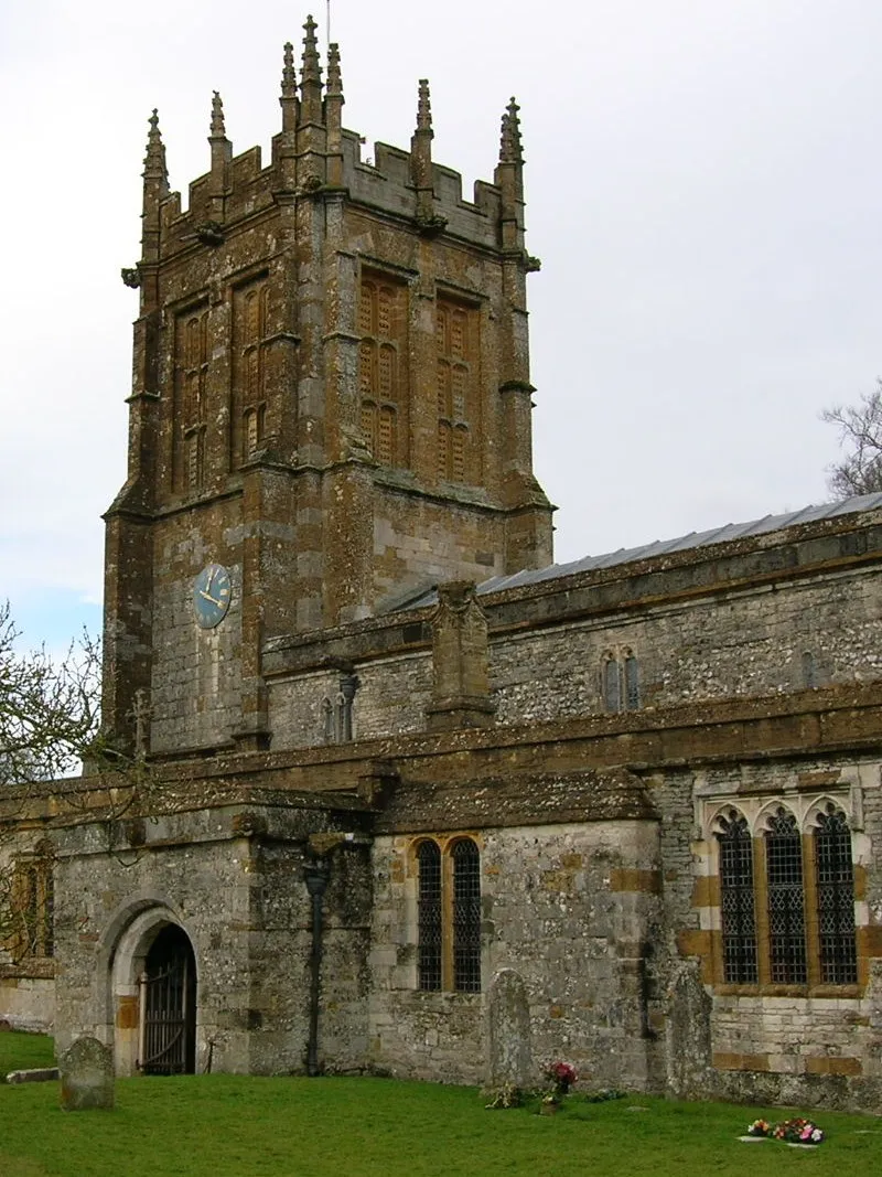 Photo showing: St, Mary the Virgin, Charminster.16th century tower