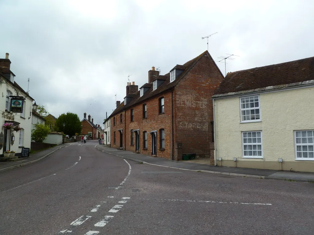 Photo showing: Bere Regis, ghost sign