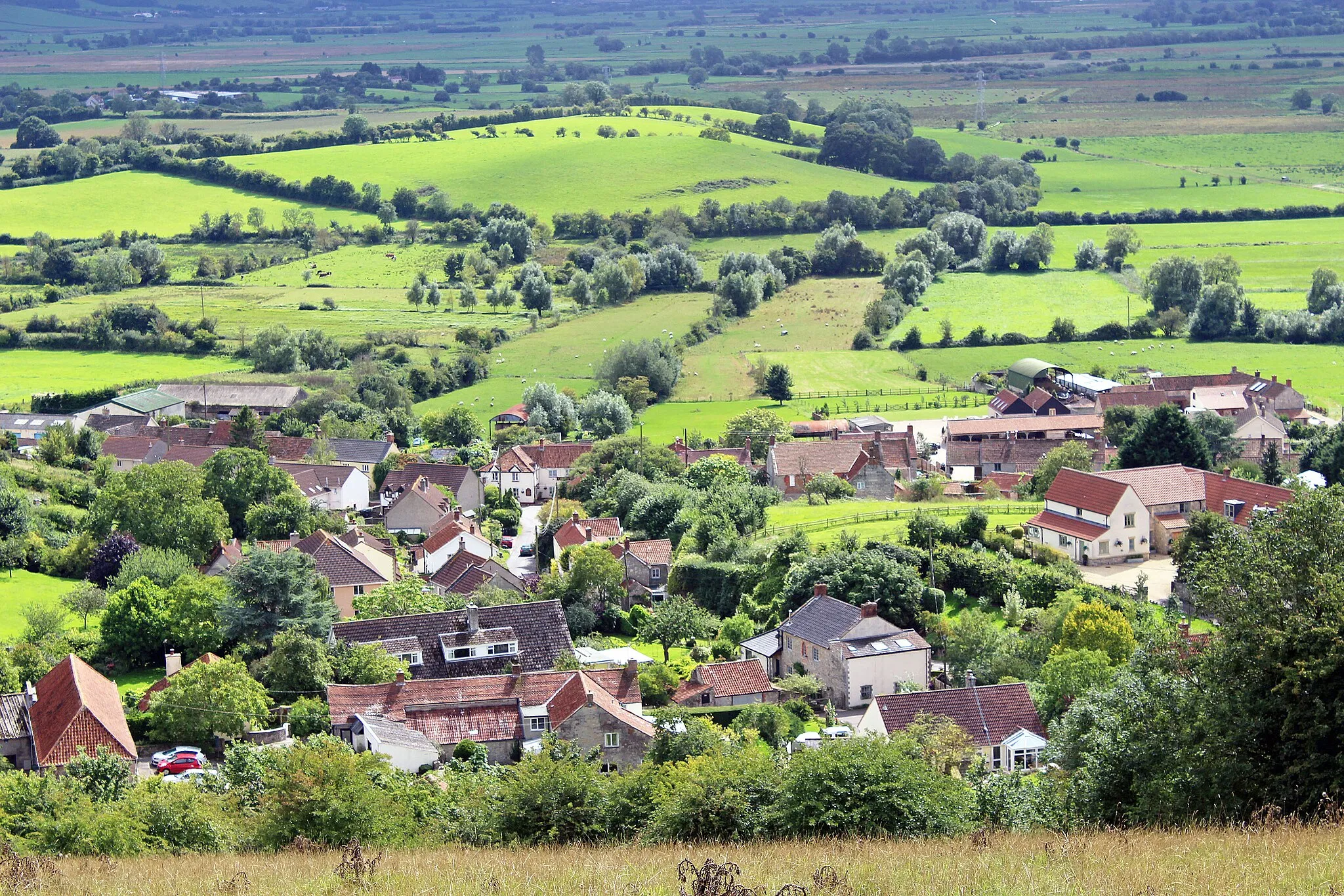 Photo showing: Moorlinch from Knoll Hill