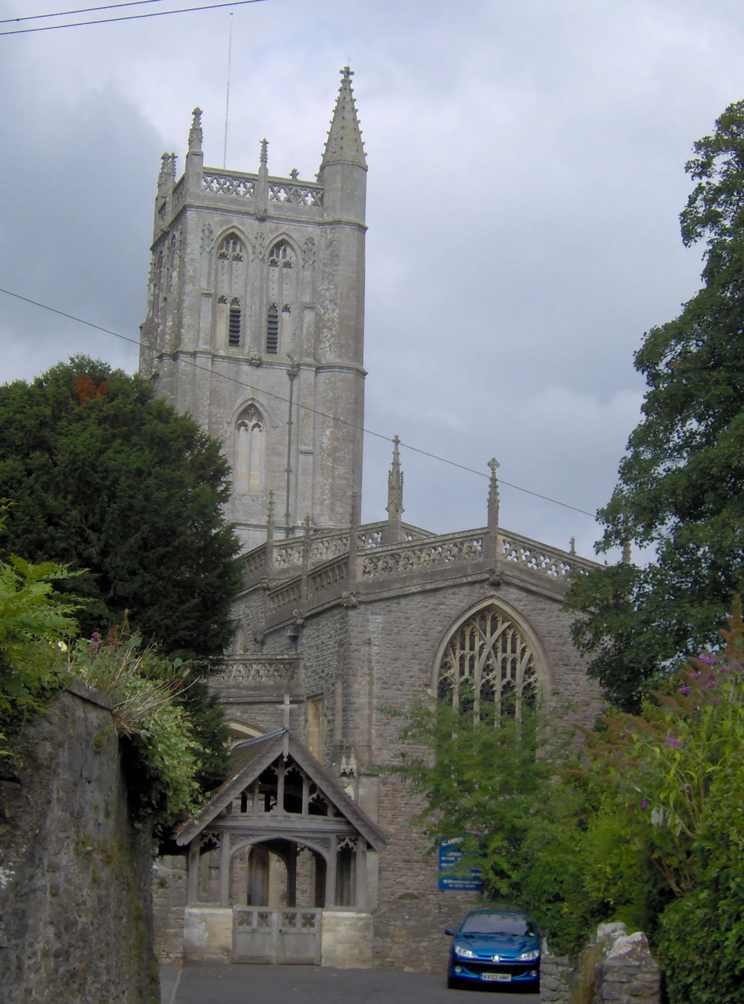 Photo showing: Blagdon Church. Taken by Rod Ward 15.08.06