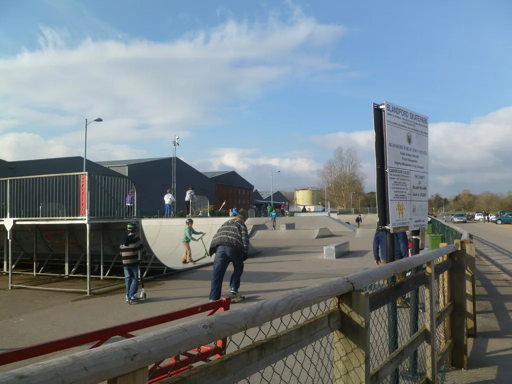 Photo showing: Blandford Skatepark