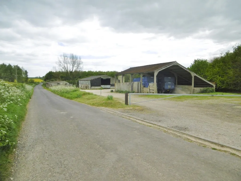 Photo showing: Anderson, farm buildings