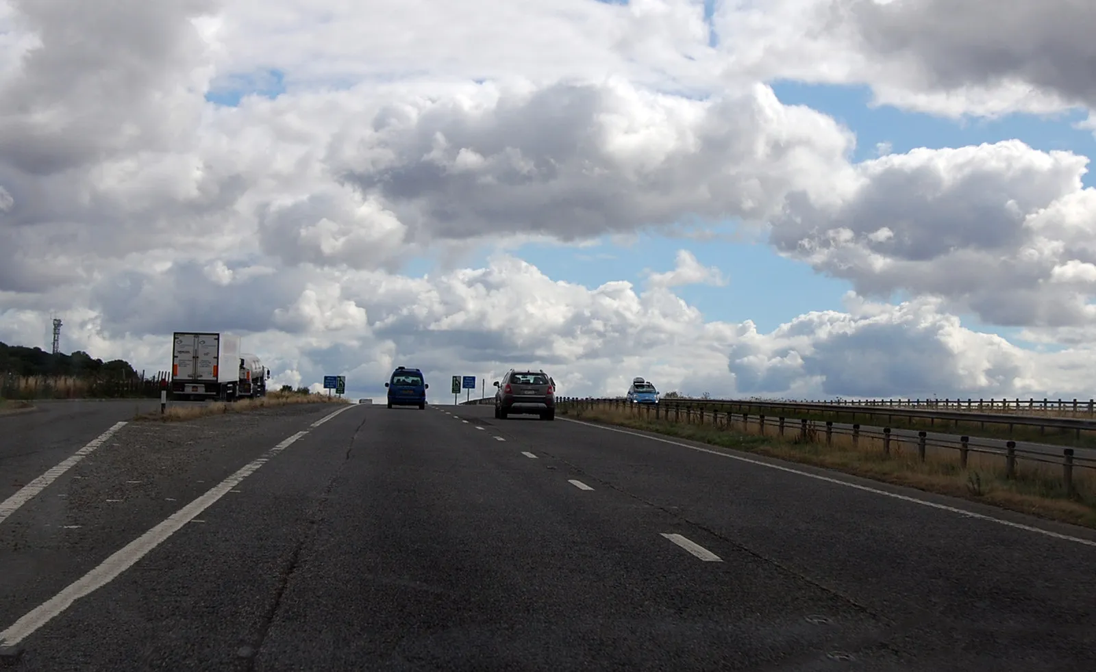 Photo showing: A303 climbing towards Chilmark Down