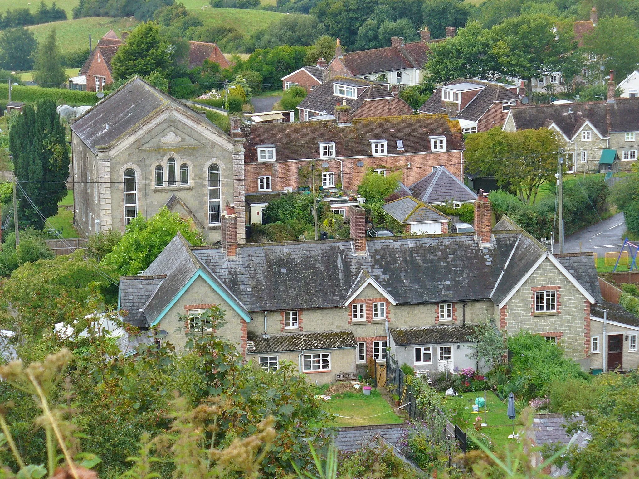 Photo showing: Shaftesbury - View from Castle Hill
