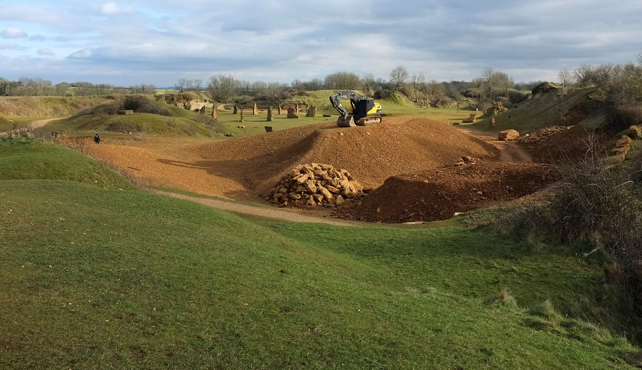 Photo showing: Work taking place on Ham Hill