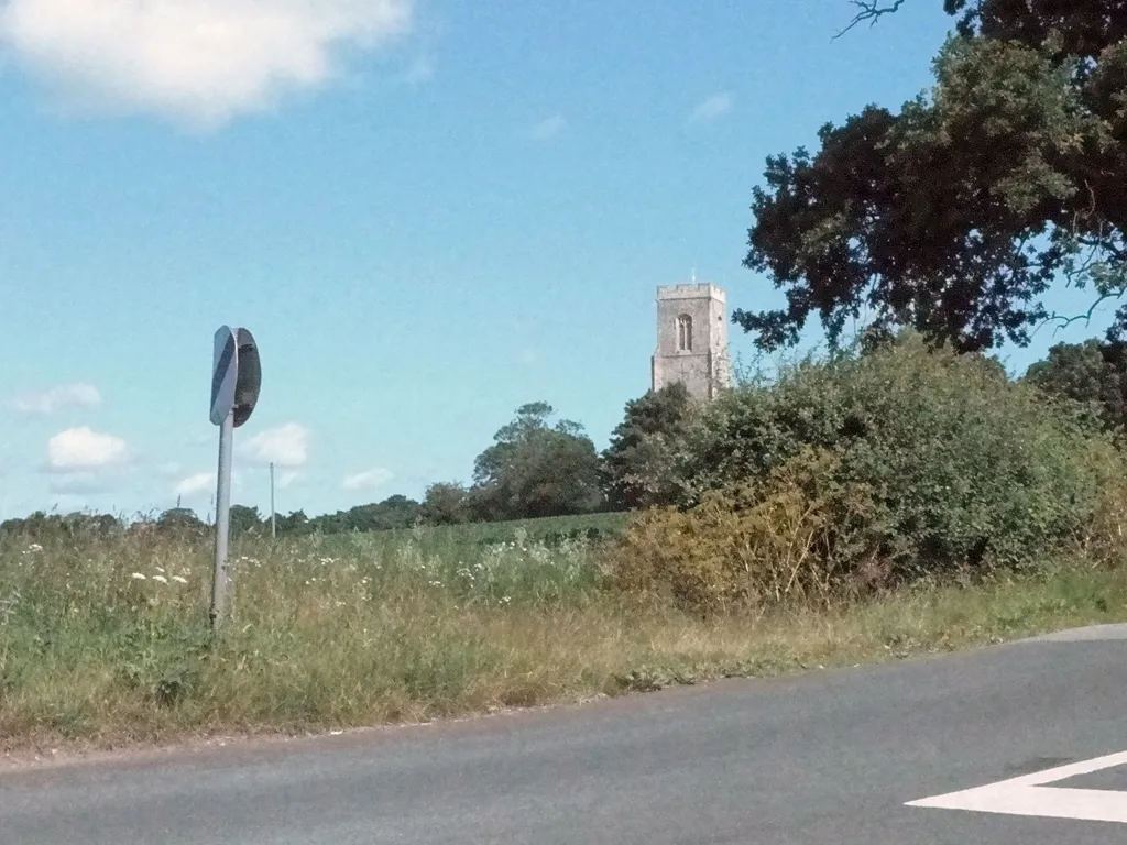Photo showing: Honing church tower