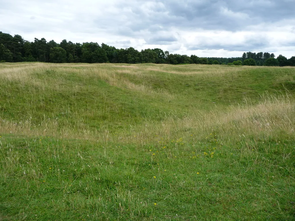 Photo showing: View south-east across Grime's Graves