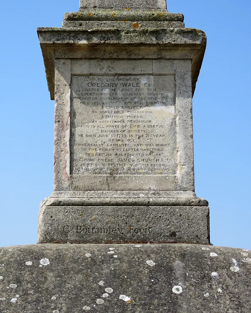 Photo showing: The Wale Obelisk inscription
