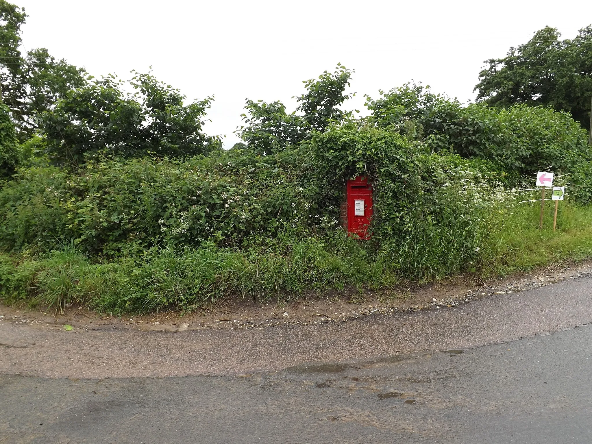 Photo showing: Brettenham Manor Postbox