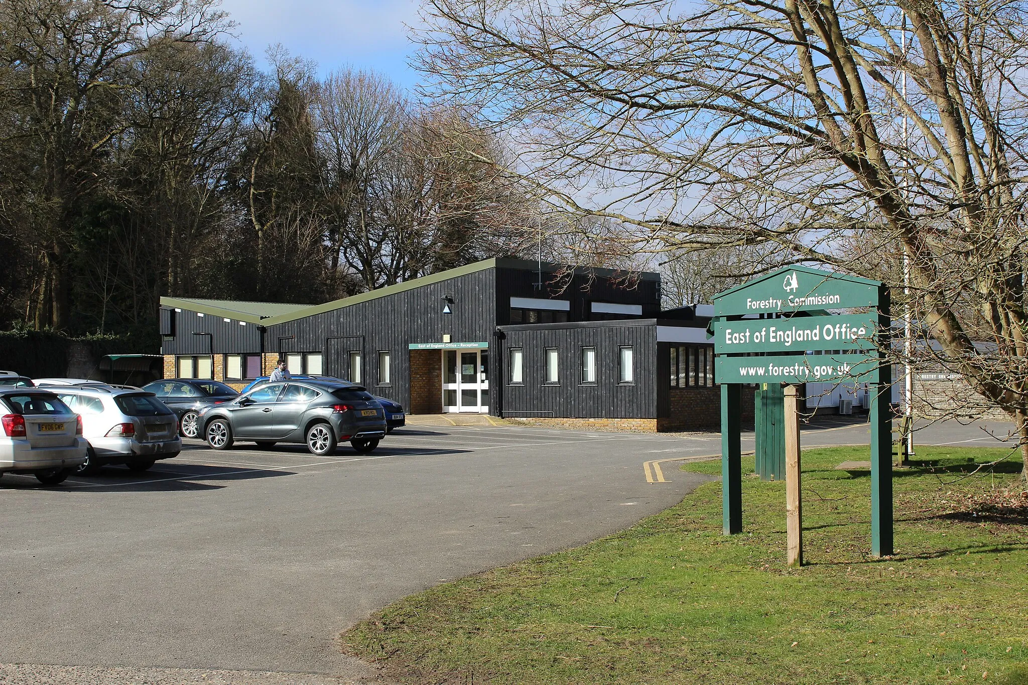 Photo showing: East of England office of the Forestry Commission, Santon Downham, Suffolk.