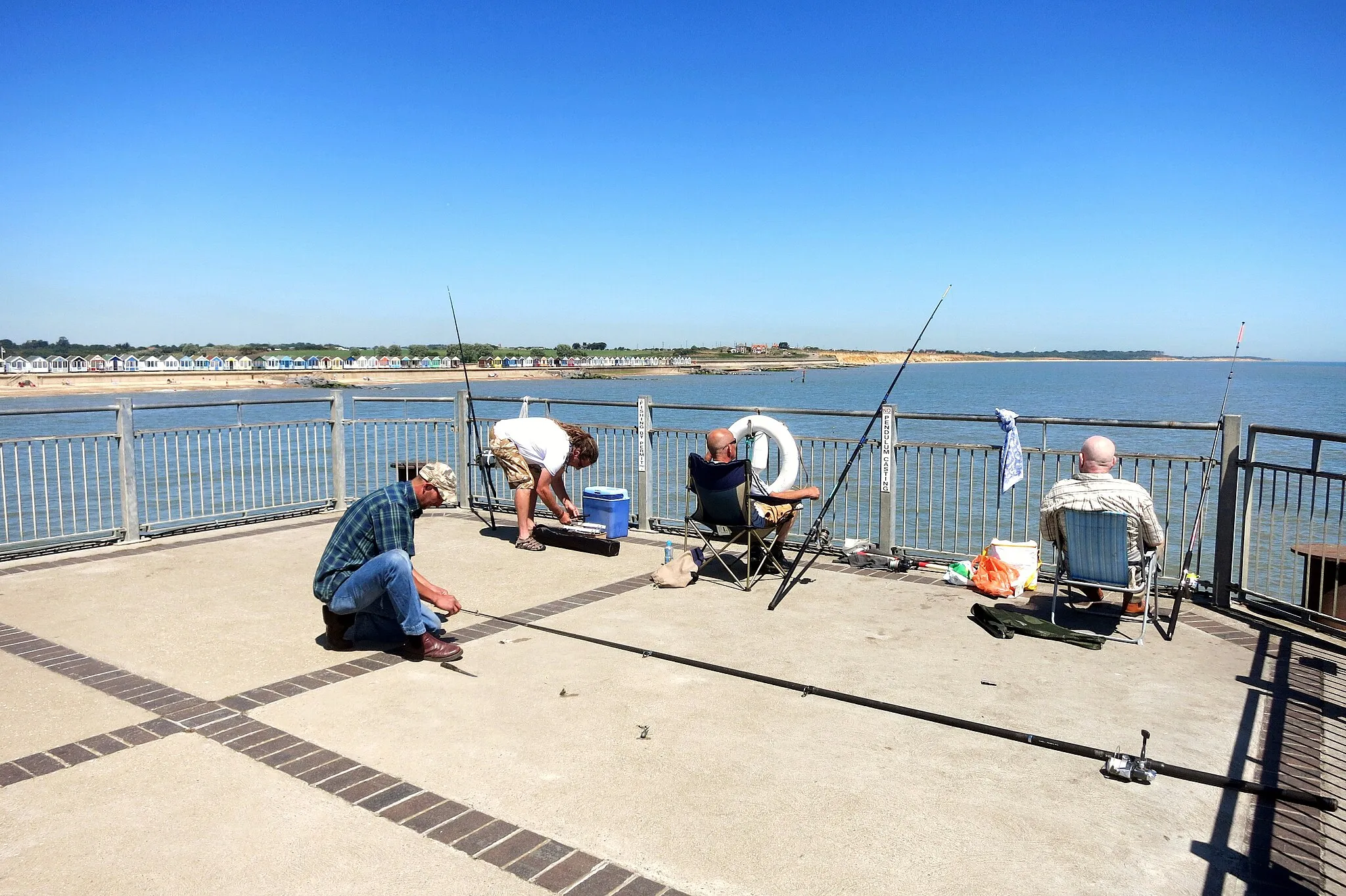 Photo showing: At the end of the pier