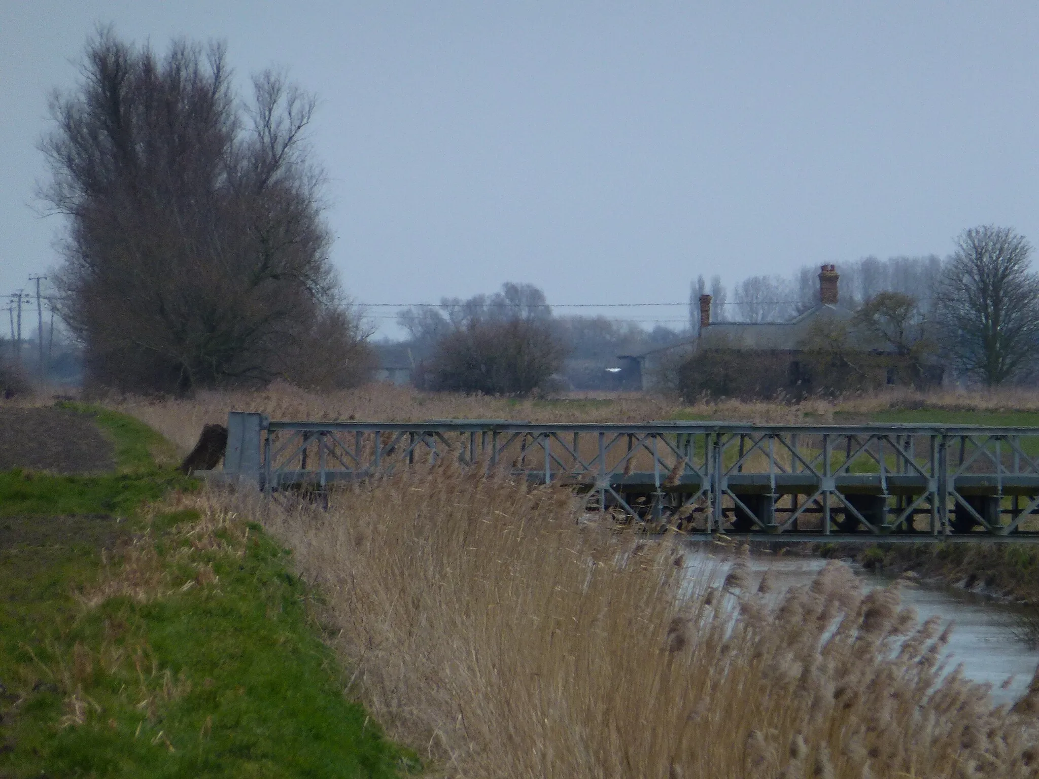 Photo showing: Bridge over drain on Ransonmoor, Floods Ferry