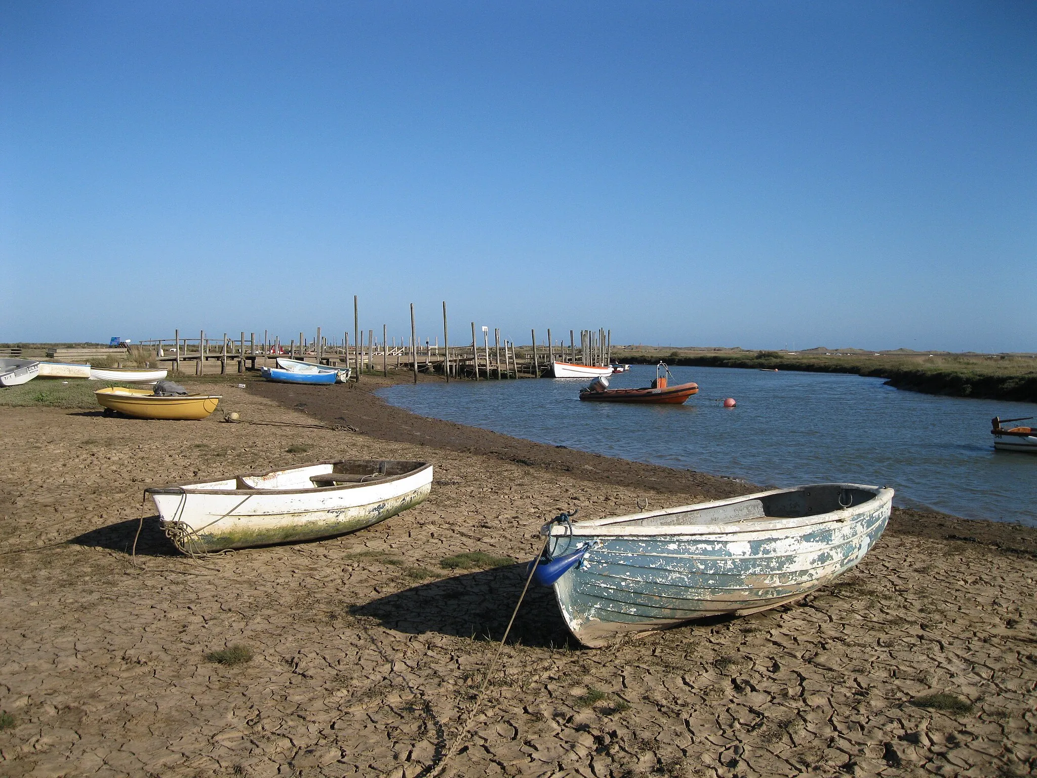 Photo showing: Boats at Morston Creek