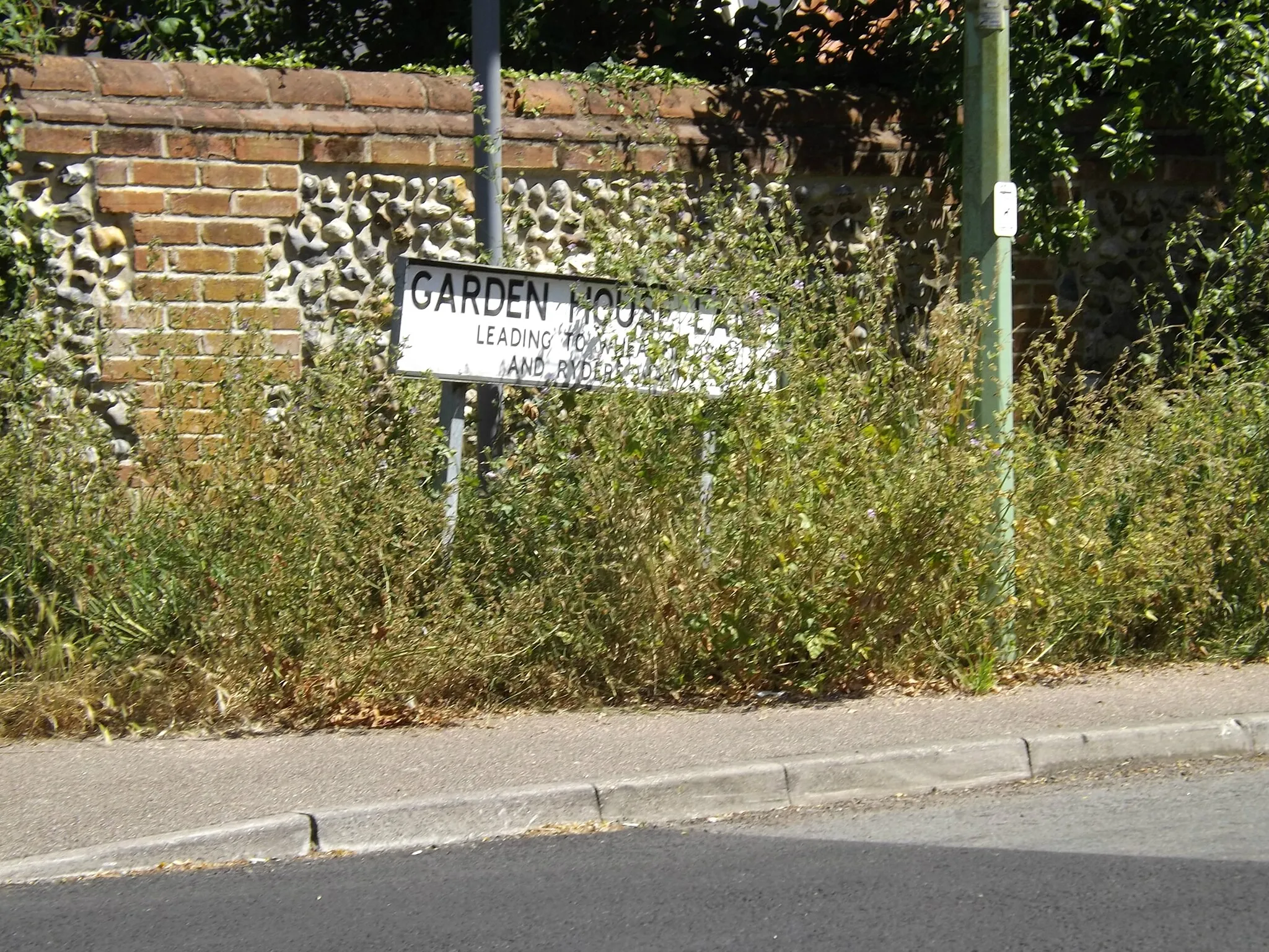 Photo showing: Garden House Lane sign