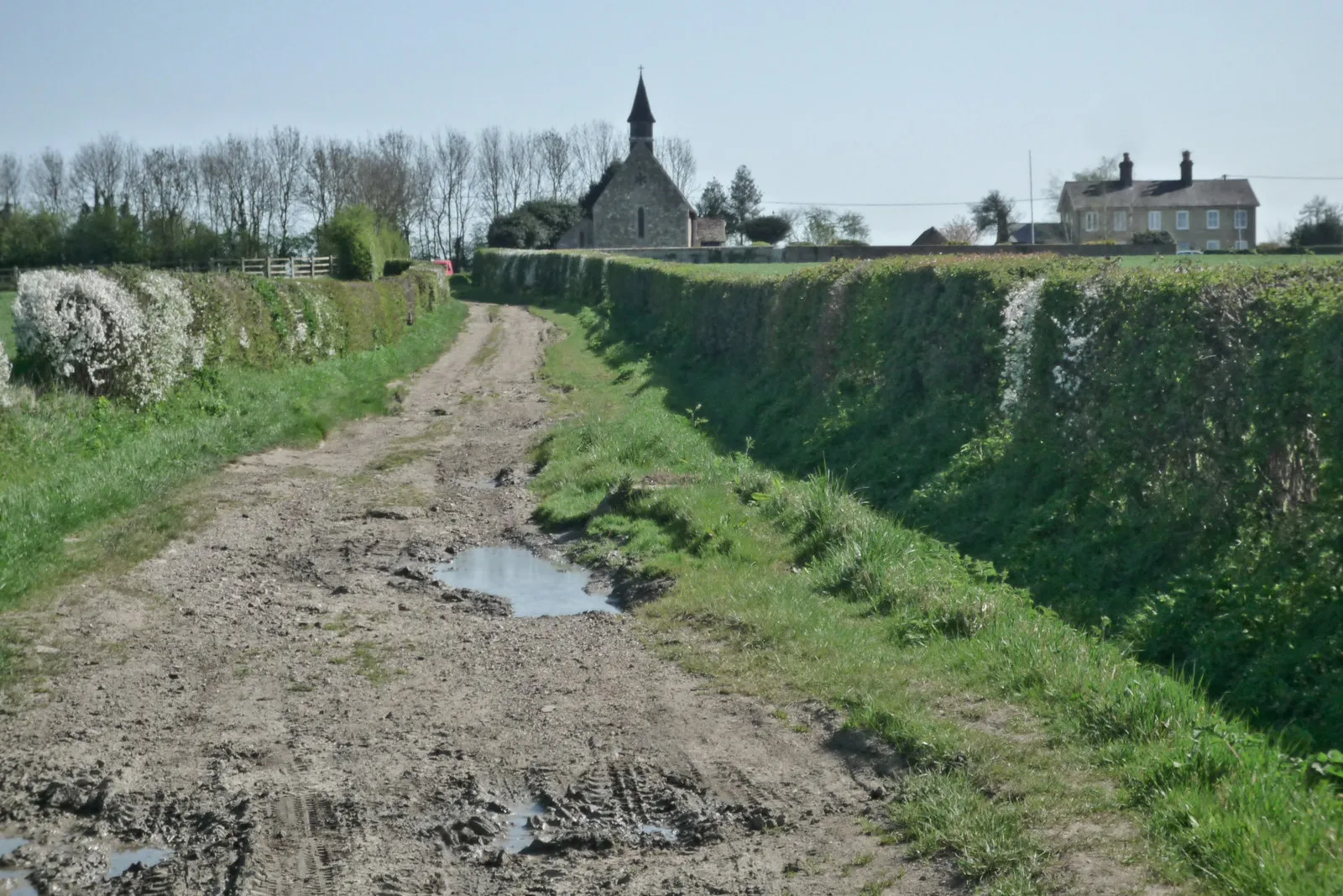 Photo showing: Approaching Chettisham Church