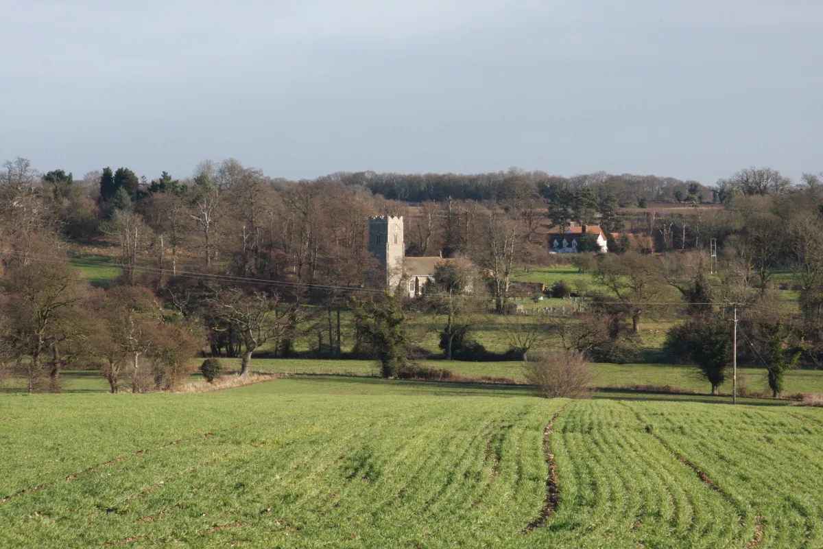 Photo showing: The church and countryside