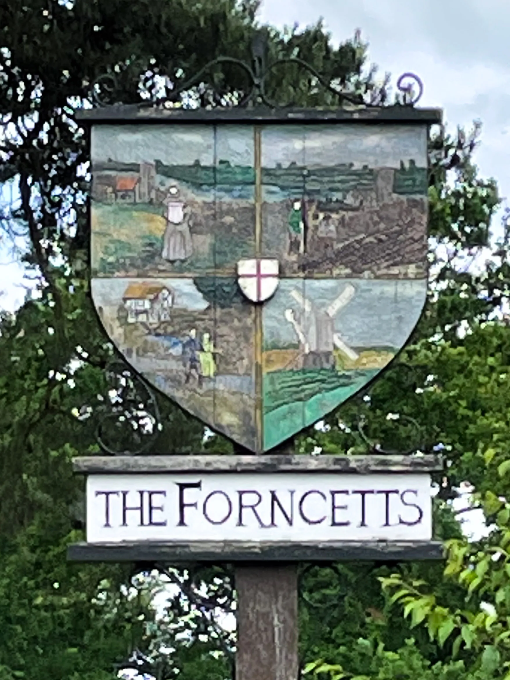 Photo showing: Forncett Village Sign (in Forncett St Peter)