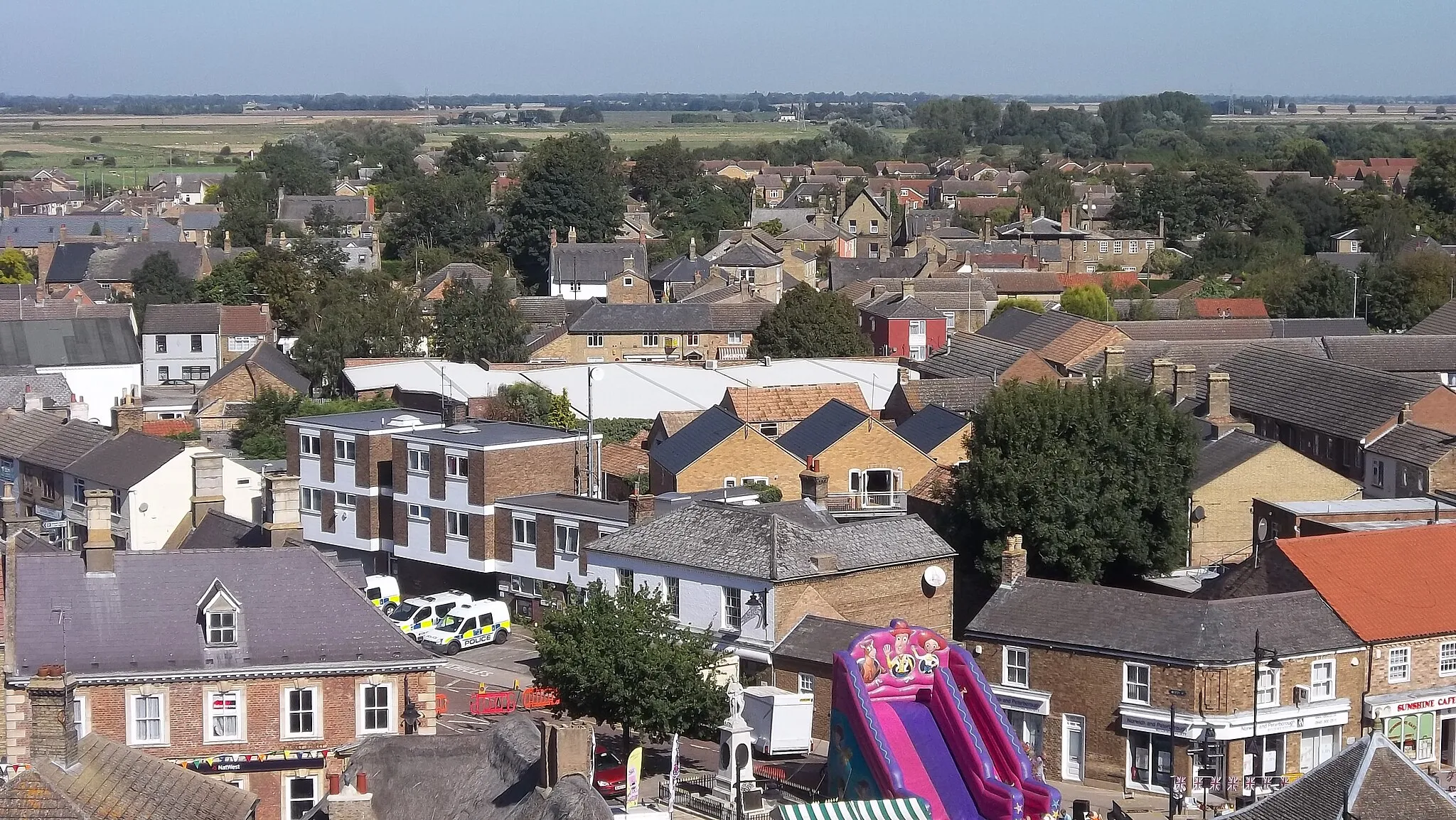 Photo showing: Looking north from St. Mary's church, Whittlesey, during the Whittlesey Festival 2012