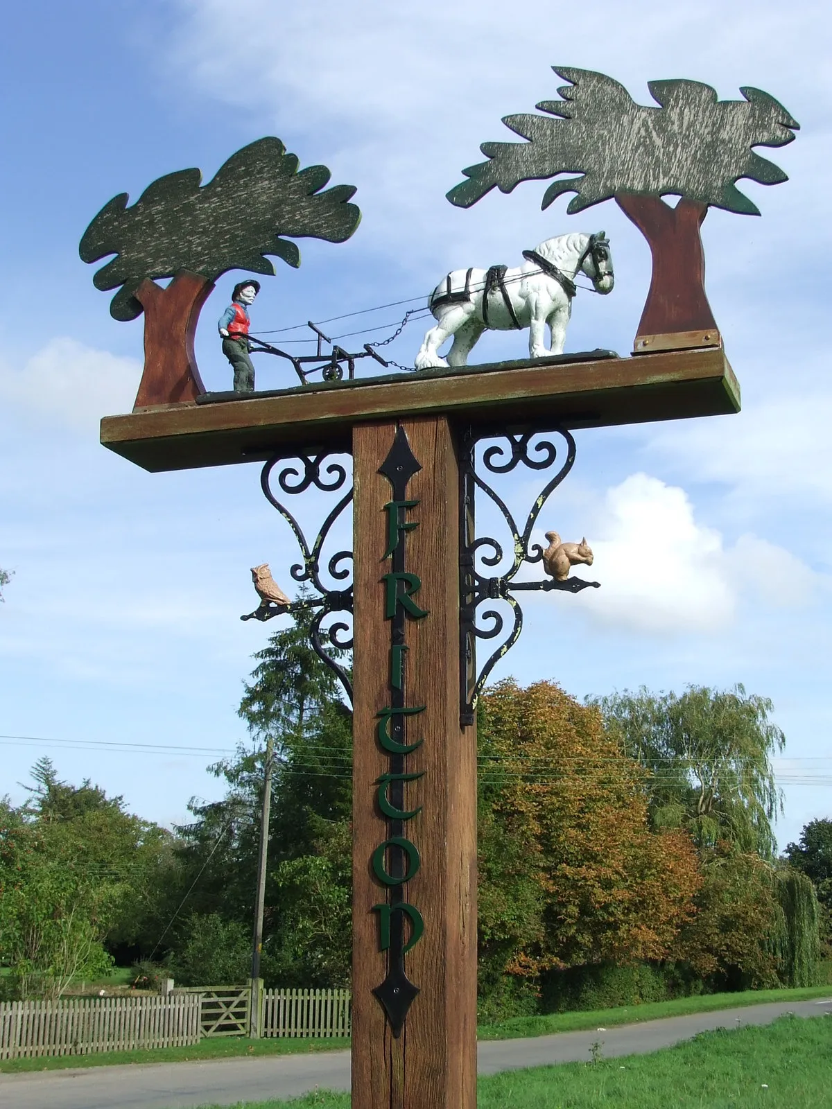 Photo showing: Fritton Village Sign