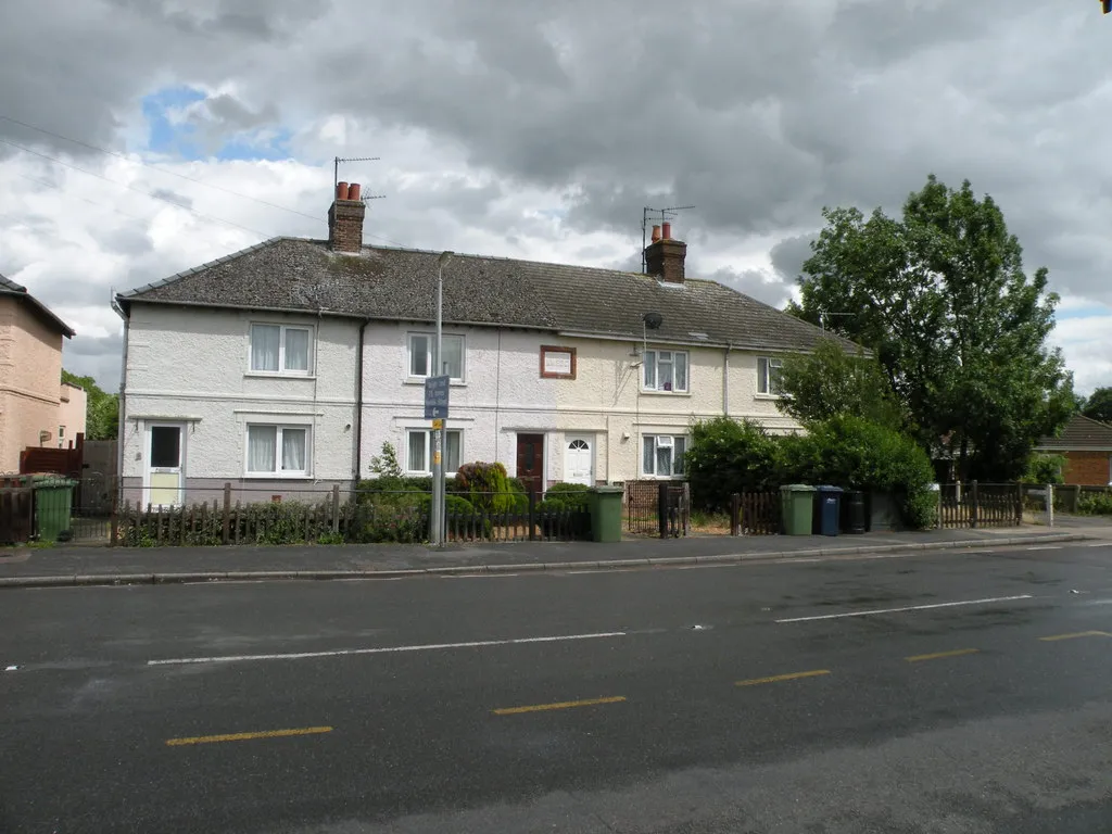 Photo showing: NWRDC Council Houses, March Road