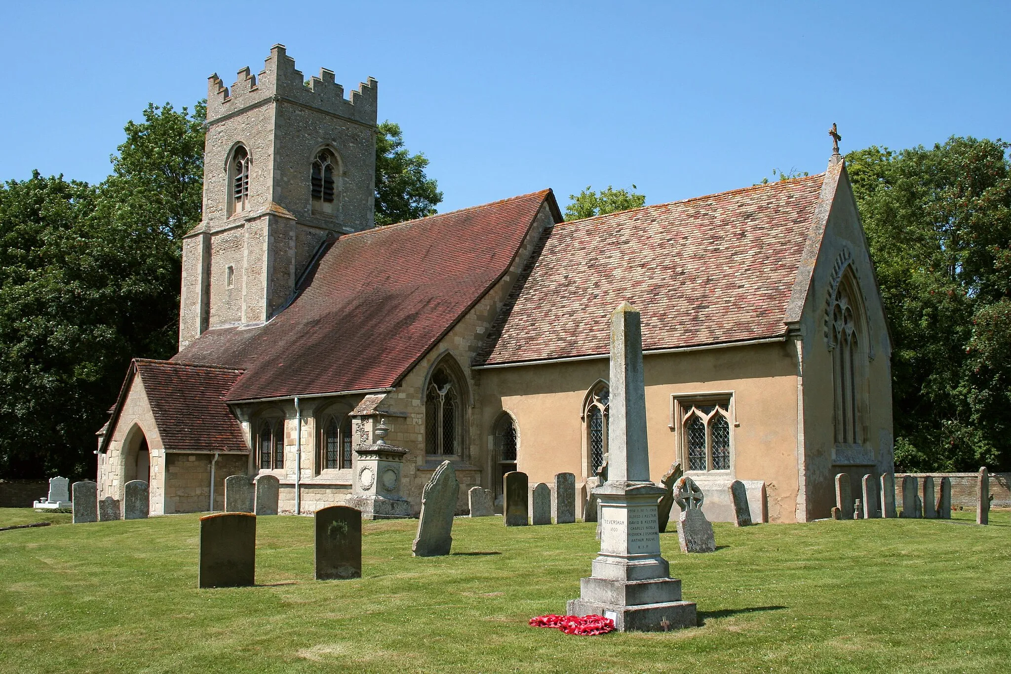 Photo showing: The Parish Church of All Saints in Teversham in July 2013.