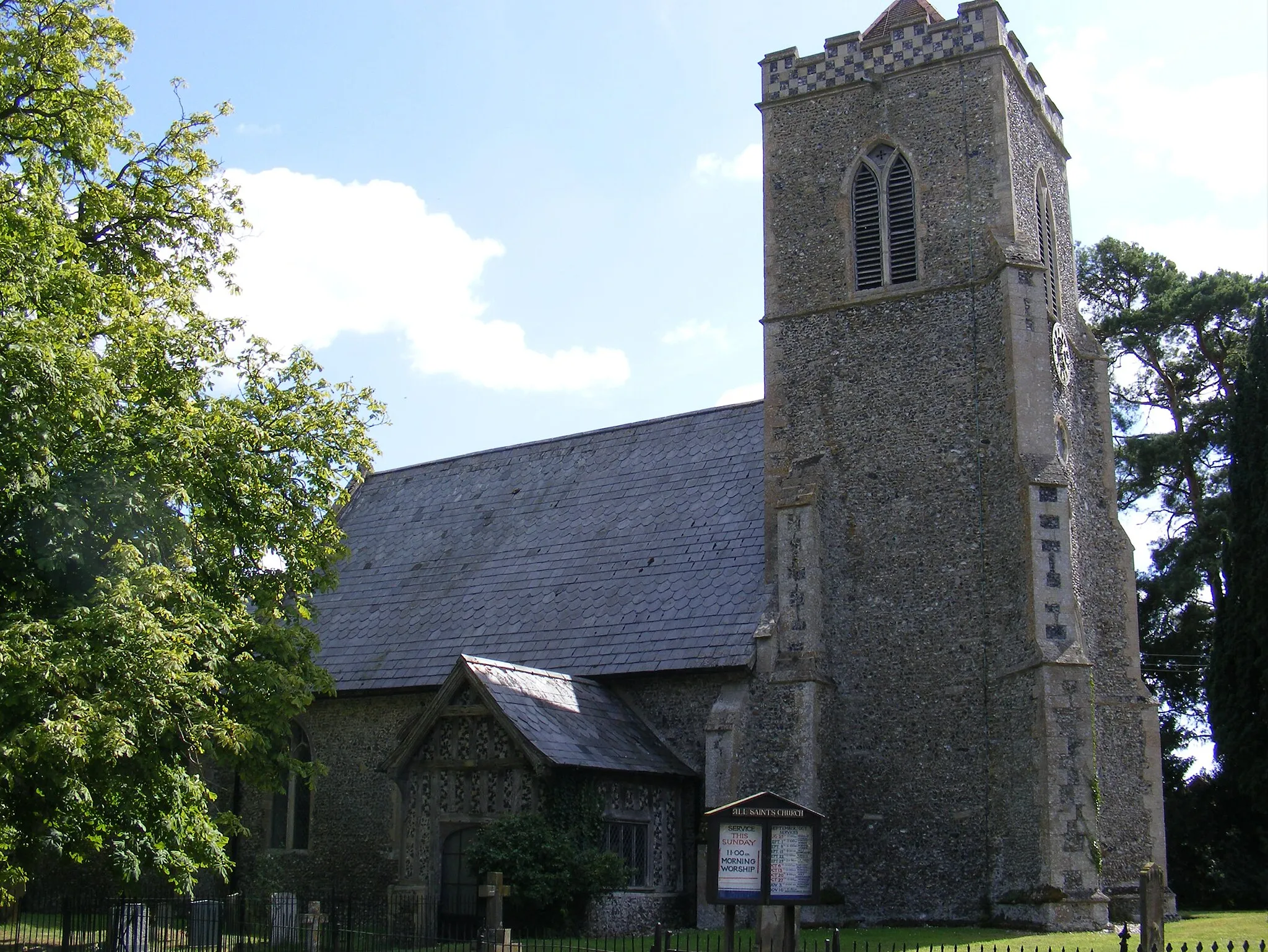 Photo showing: All Saints Church, Shelfanger