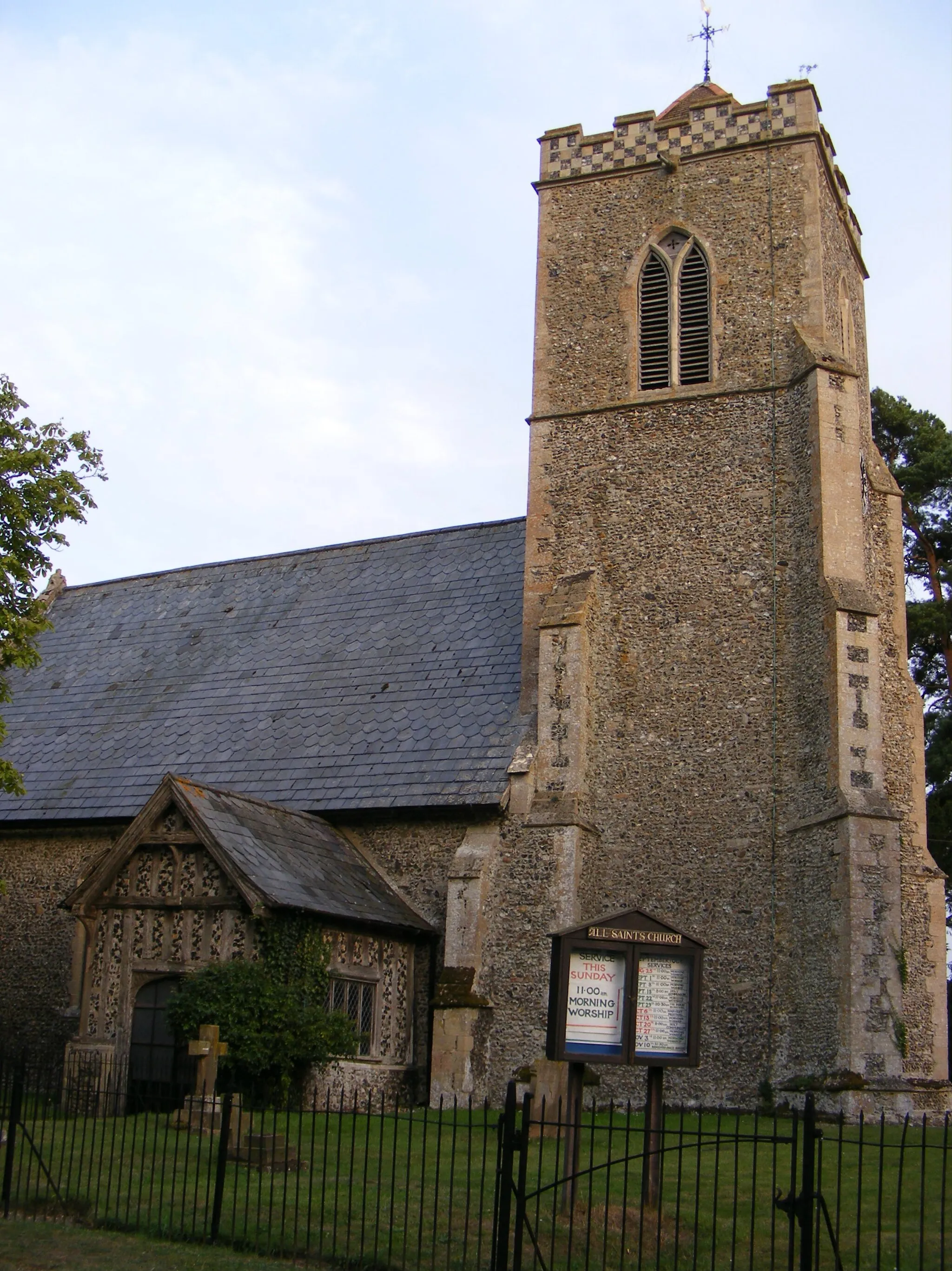 Photo showing: All Saints Church, Shelfanger