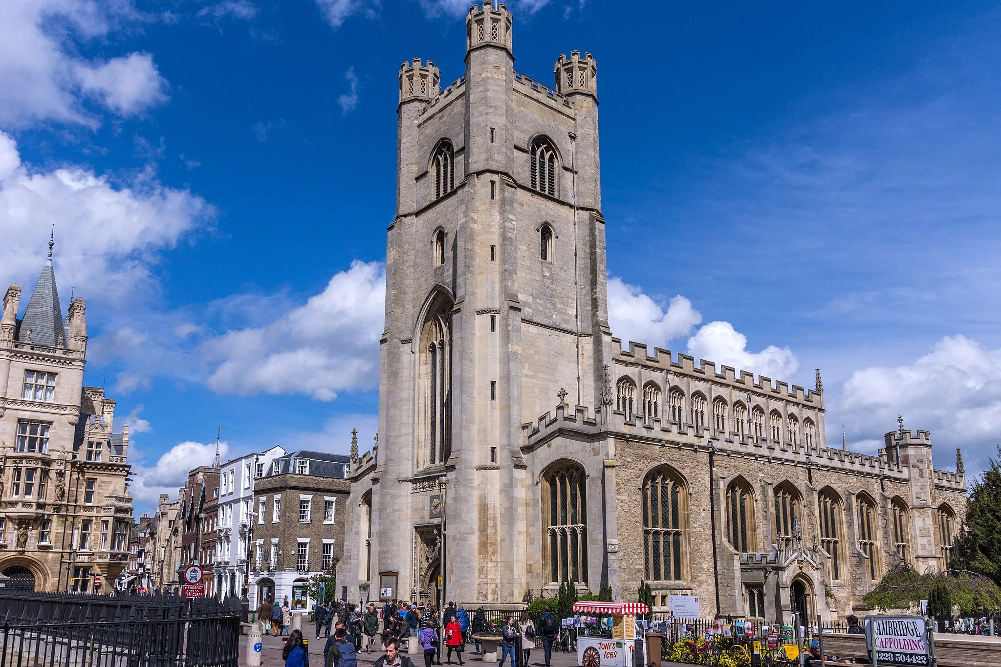 Photo showing: Eglise St Mary the Great à Cambridge