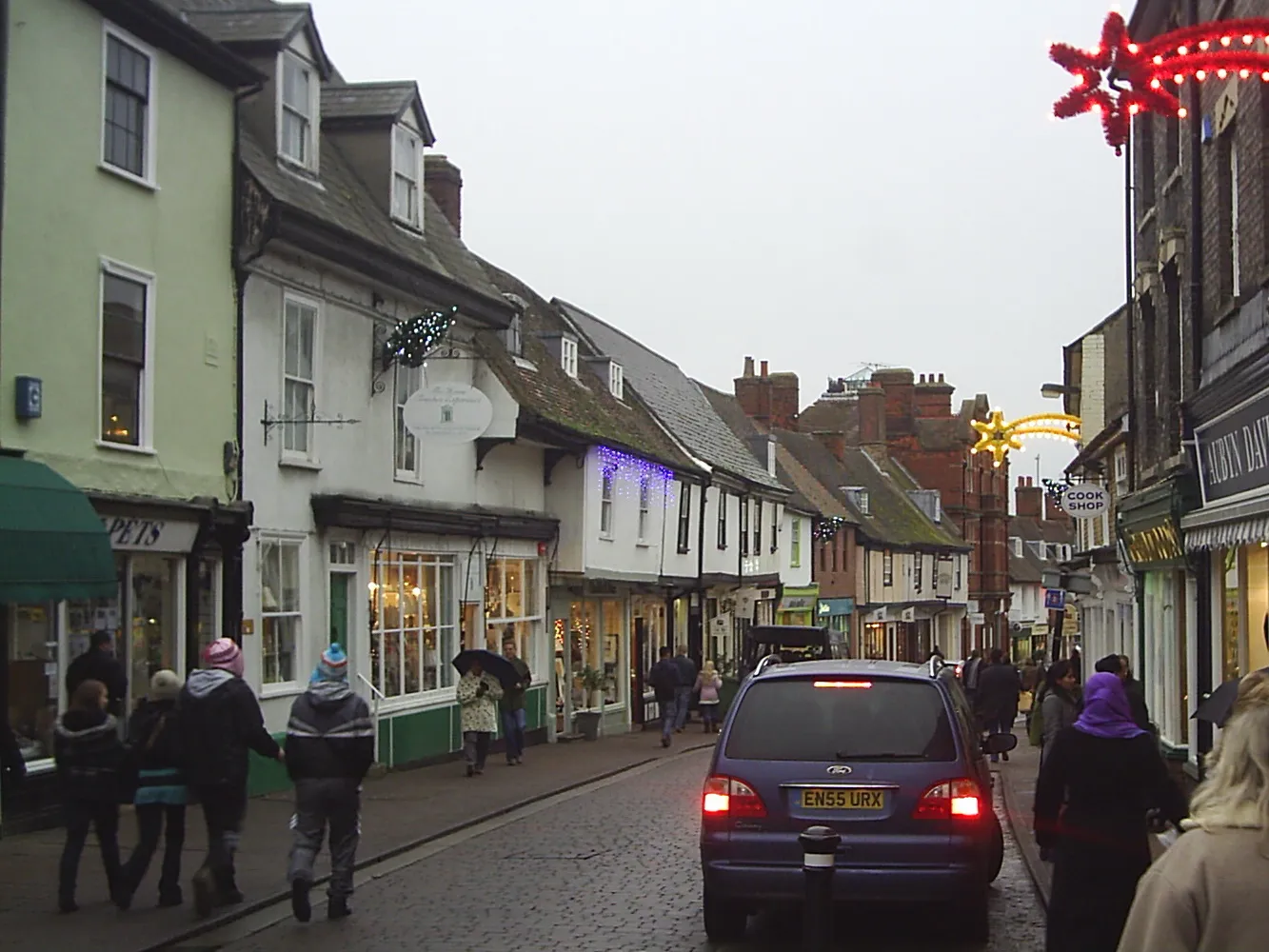 Photo showing: Bury Saint Edmunds City Center.