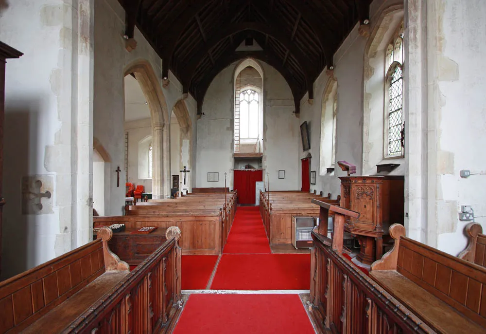Photo showing: St Andrew, Fersfield - West end