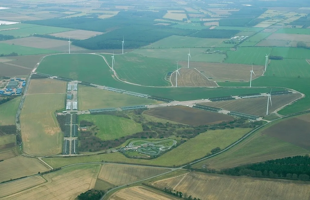 Photo showing: North Pickenham Airfield Aerial Photograph