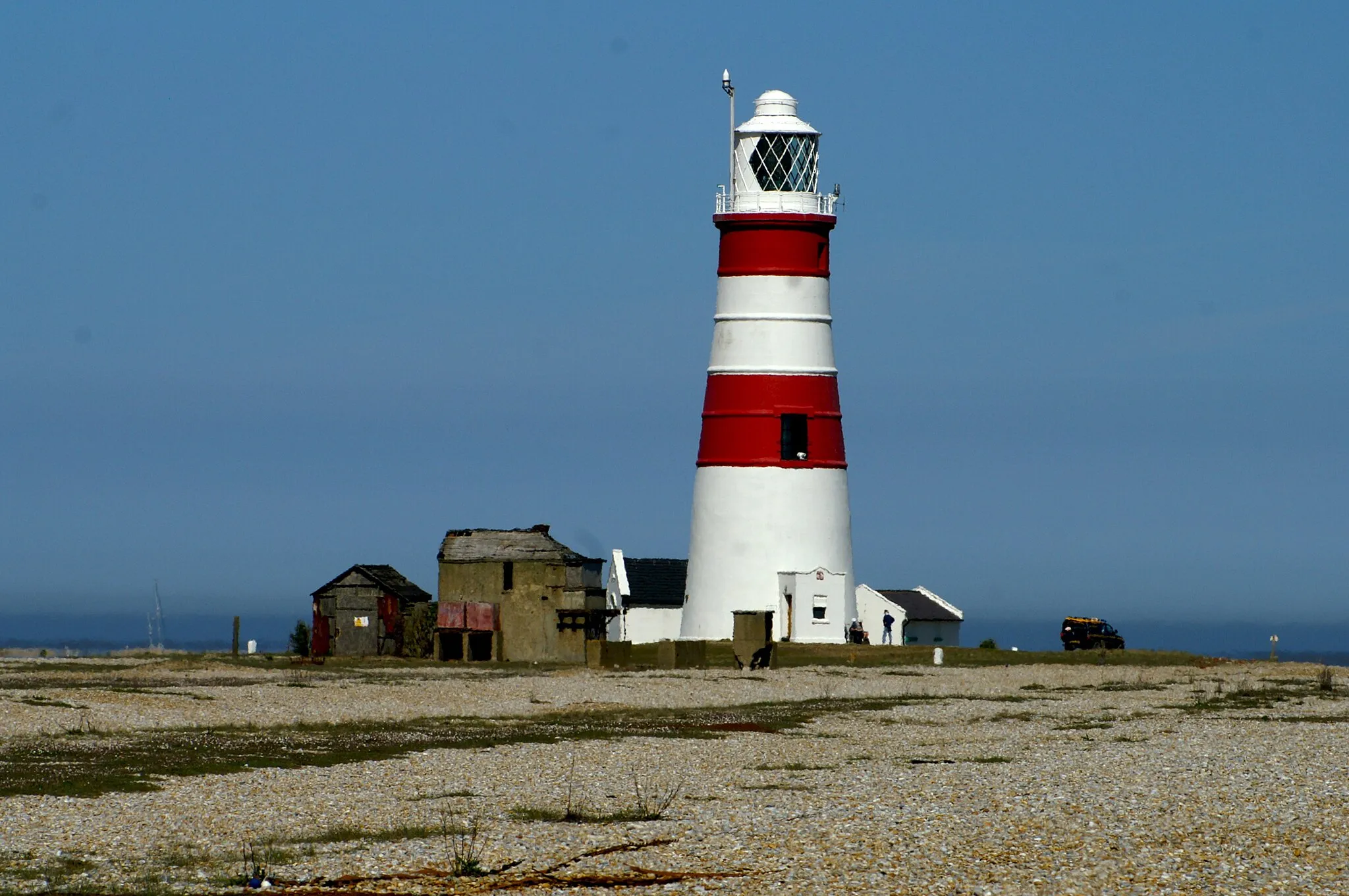 Photo showing: en:Orford Ness lighthouse, cause of a UFO purportion.