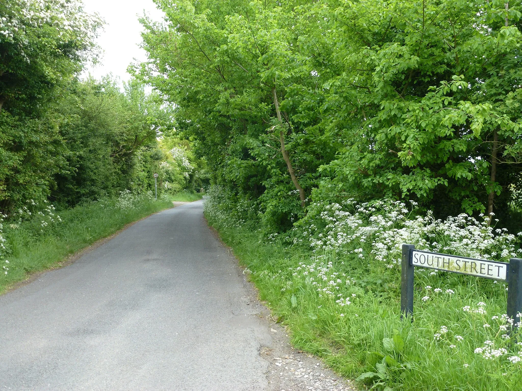 Photo showing: South Street in Woodhurst, Cambridgeshire