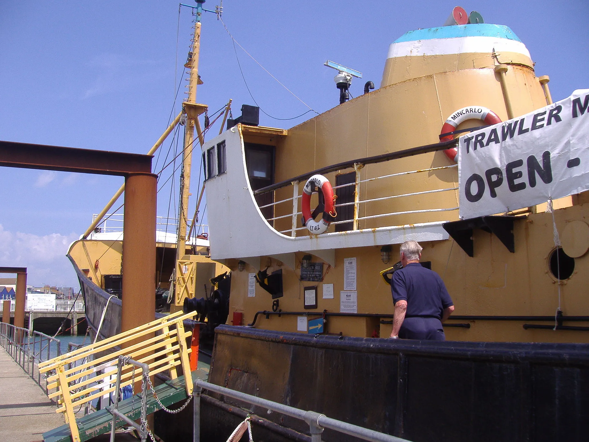 Photo showing: The Minicarlo Diesel Trawler LT412, Lowestoft, Norfolk