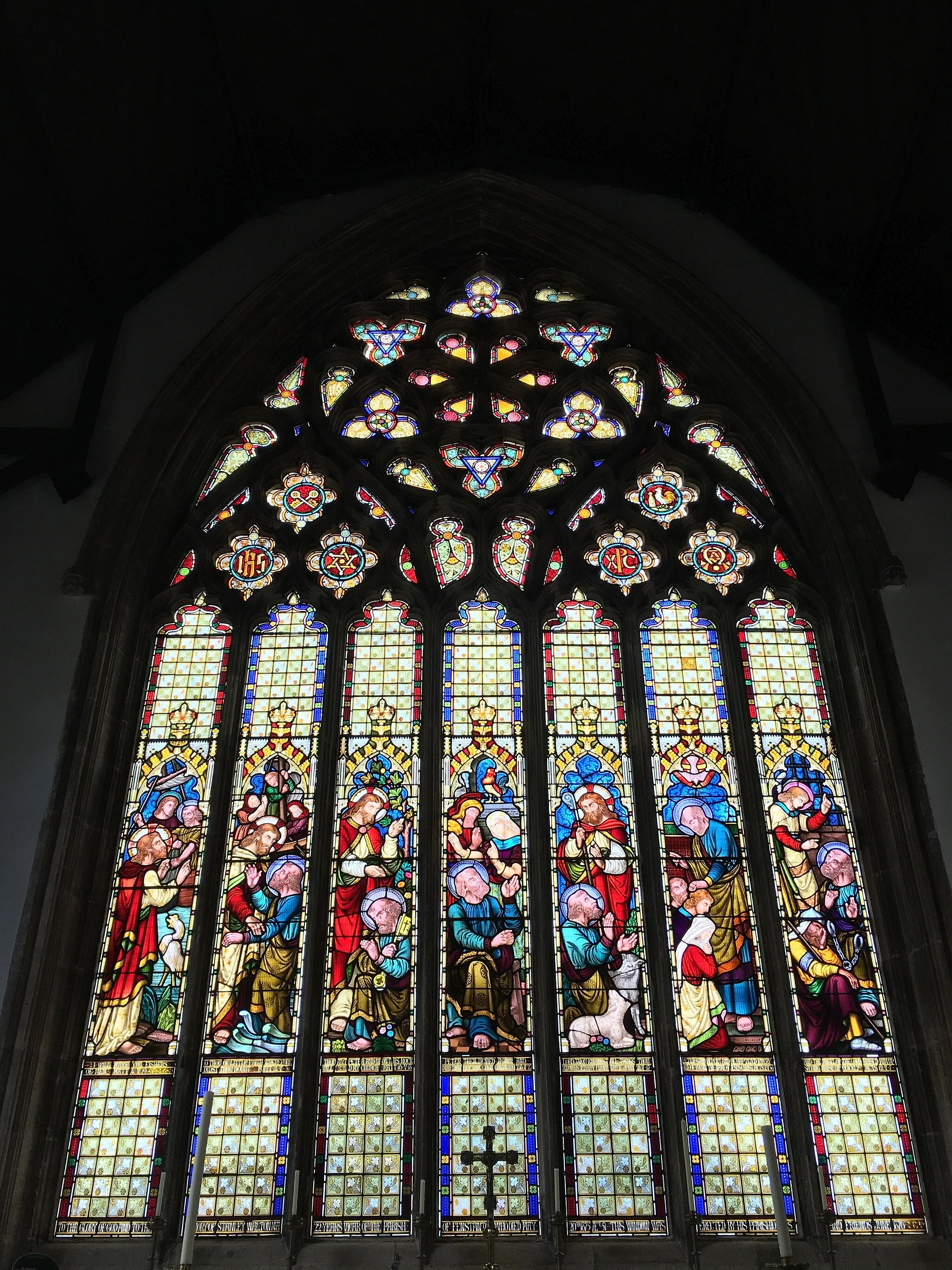 Photo showing: The east window of St Peter and St Paul.