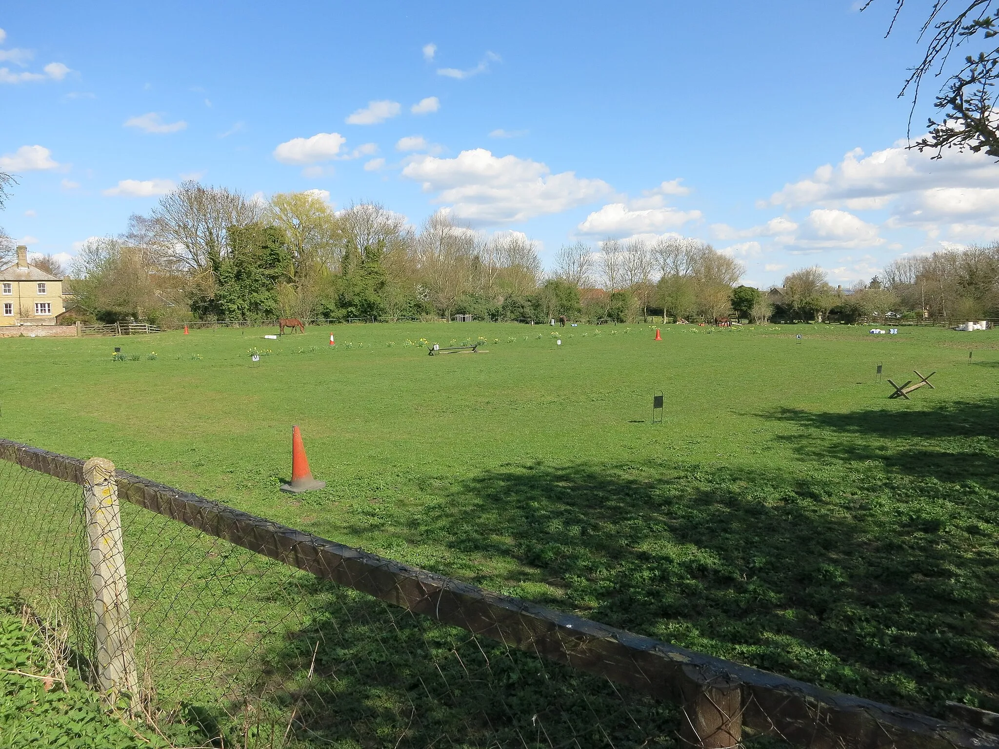 Photo showing: Horse paddock, Oakington