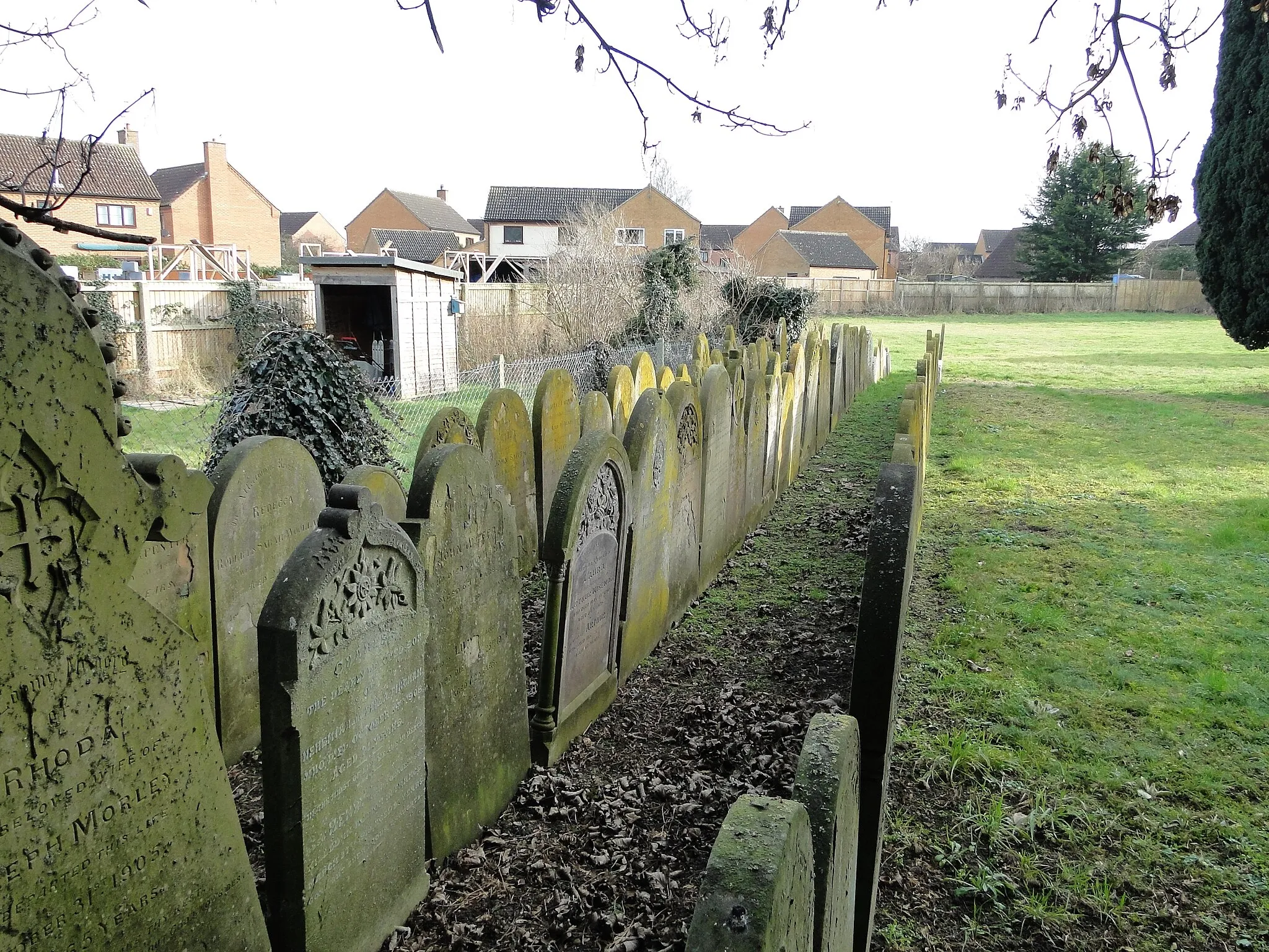 Photo showing: Methodist headstones removed from the graves