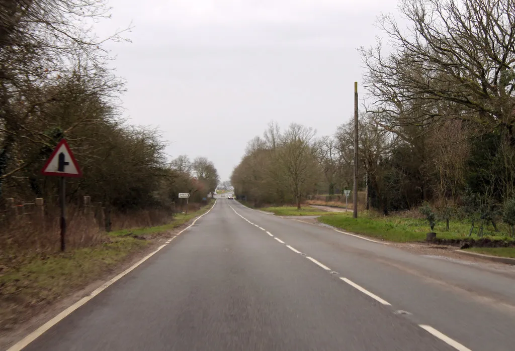 Photo showing: A1067 towards Twyford
