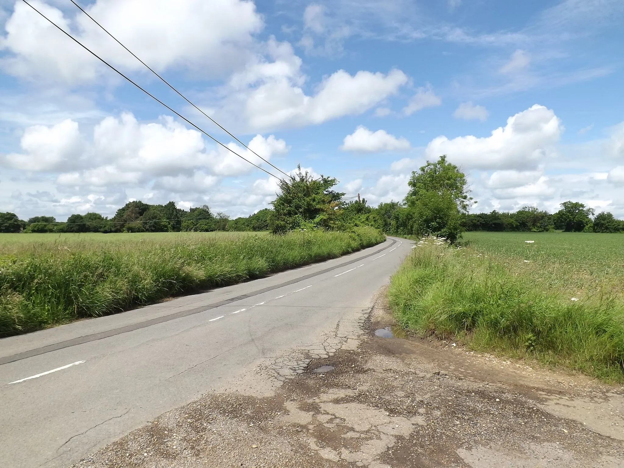 Photo showing: Bildeston Road, Great Bricett