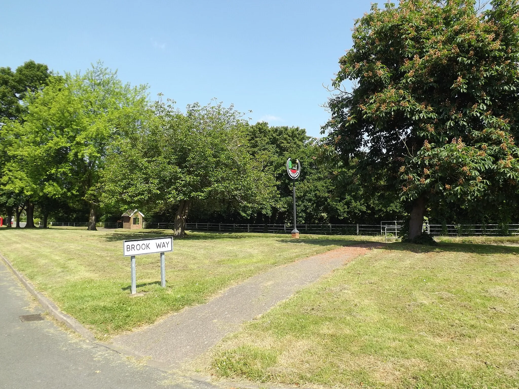 Photo showing: Brook Way & Somersham Village signs