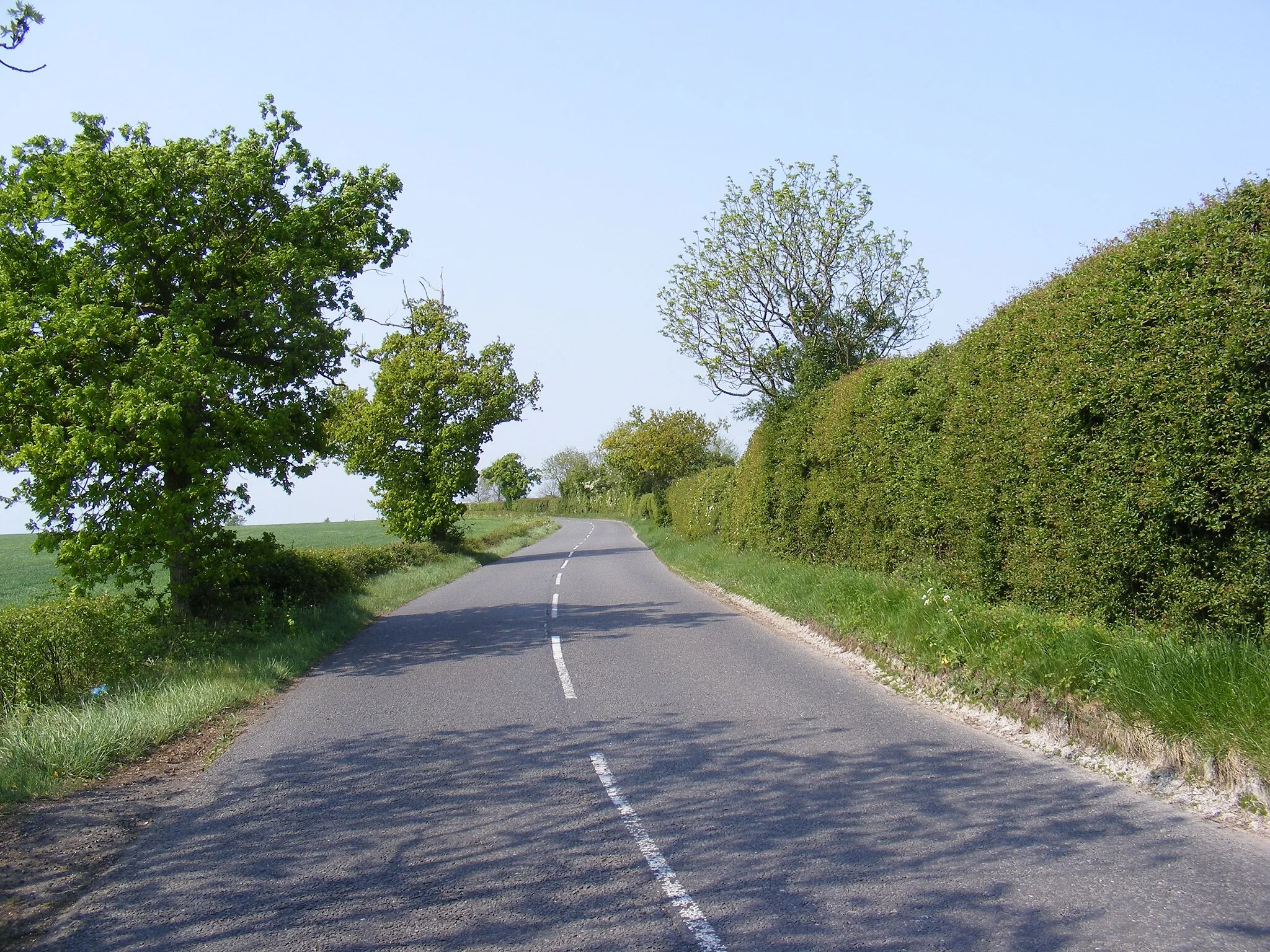 Photo showing: B1119 looking towards Framlingham