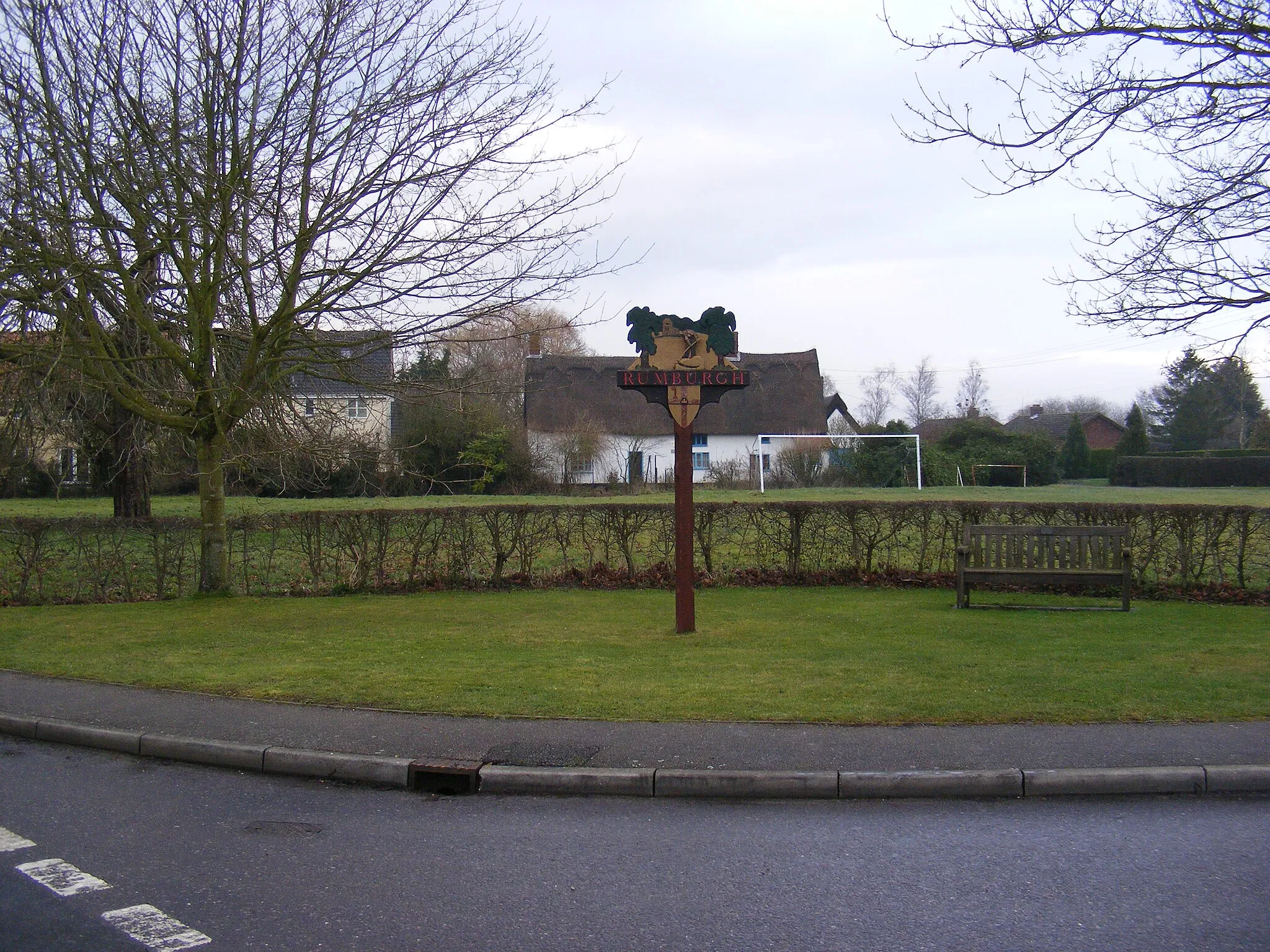 Photo showing: Rumburgh Village Sign