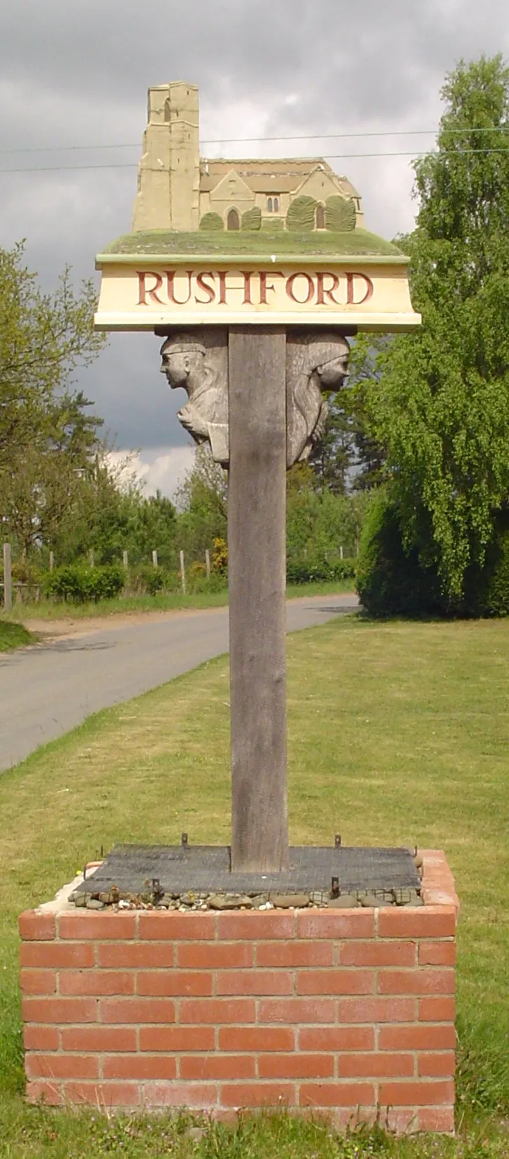 Photo showing: Signpost in Rushford