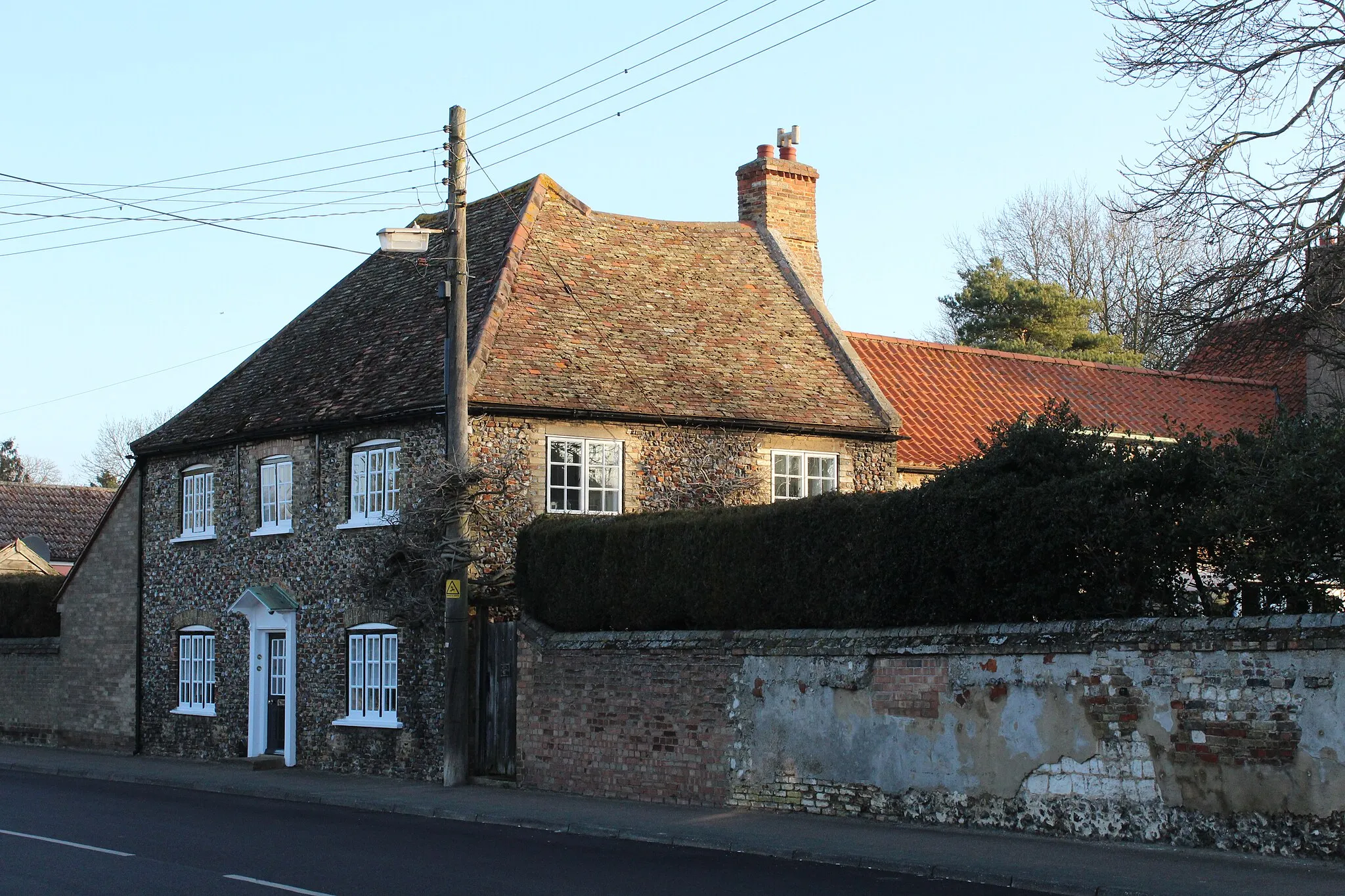 Photo showing: Chalk Farmhouse, Lakenheath, Suffolk.