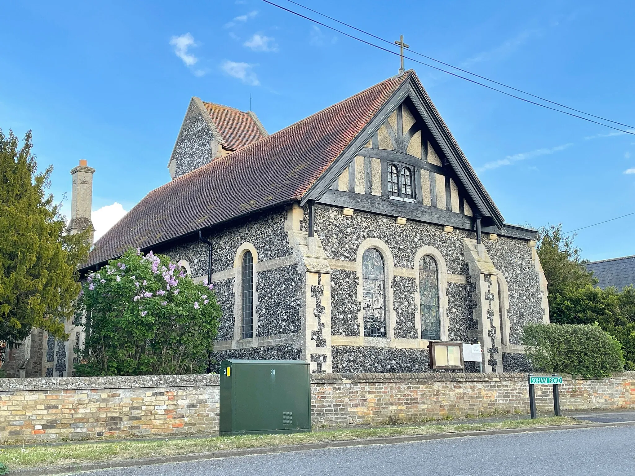 Photo showing: The Holy Cross church in Stuntney was mainly rebuilt in the 19th century