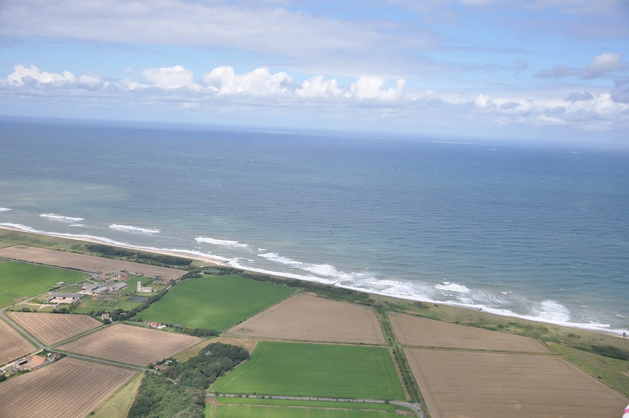 Photo showing: Environment Agency aerial photography of Waxham, Norfolk