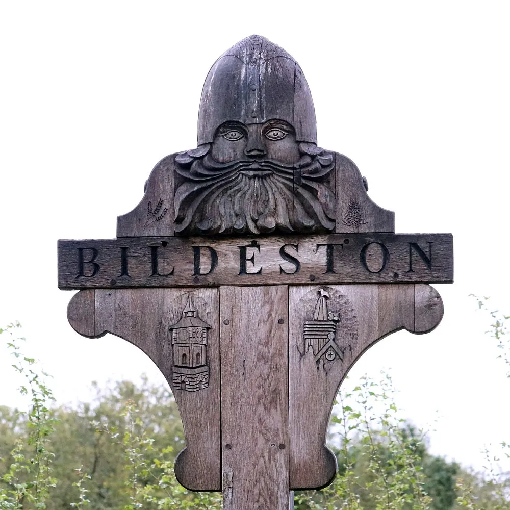 Photo showing: Bildeston old village sign