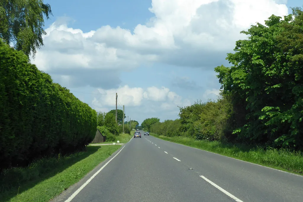 Photo showing: A143 towards Bury St Edmunds